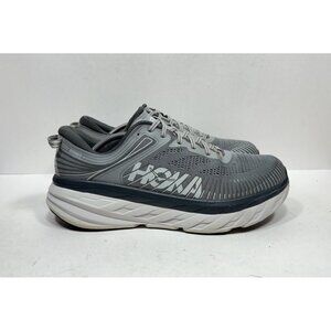 Hoka One One Bondi 7 Gray Running Sneakers Shoes 1110518 WDDS Men’s Size 13
